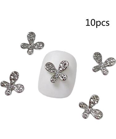 FEIlei 10Pcs 3D Butterfly Nail Charms for Nails Alloy Butterfly Nail Charms Decoration DIY Alloy Nail Butterfly Charms 15# - Buy Online on GoSupps.com