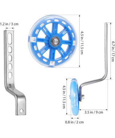 Clispeed Heavy Duty Adjustable Bicycle Training Wheels for Kids Bikes 12-20 Inch - Blue - Buy Online on GoSupps.com