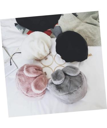 Alipis 2 Pcs Single Shoulder Bag Crossbody Bag Metal Chain Bag Plush Bag Handbag Fur Bag Messenger Bag Wild - Buy Online on GoSupps.com
