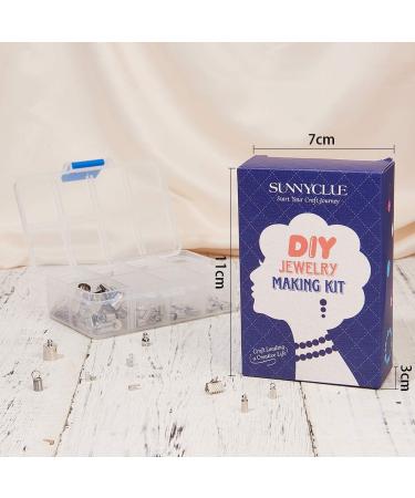 SUNNYCLUE 160pcs Glue Barrel Tube End Caps Crimp Cord Ends Connectors - Jewelry Making Supplies - Buy Online on GoSupps.com