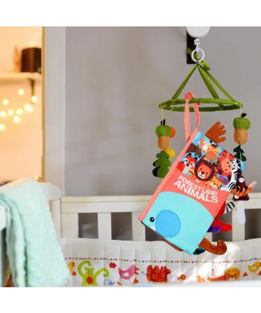 Vicloon Baby Cloth Book with 3D Lion Tail | Soft Touch & Feel Early Learning Book for 0-3 Year Olds - Buy Online on GoSupps.com