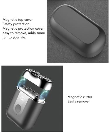 Buy Powerful Mini Beard Clipper | Type C Charging Pocket Size Grooming Tool for Adults - Black - Buy Online on GoSupps.com
