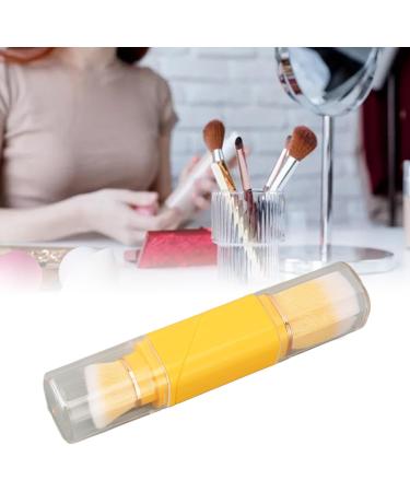 Soft Brush Hair Perfect Base Makeup Dual End 360 Degrees Rotating Double Head Makeup Brush with Protection Cover for Travel - Buy Online on GoSupps.com