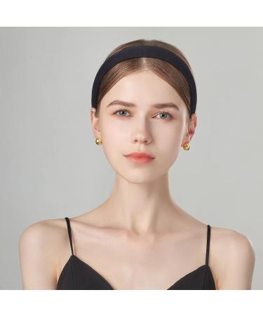 Velvet Padded Headbands for Women - 6Pcs Set, Girls Teens Fashion Headwear - Solid Colors, One Size - Buy Online on GoSupps.com