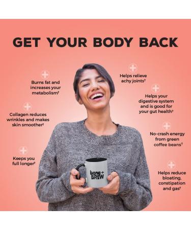 Bone Broth Cr me Brul e Flavored Coffee Alternative - 7 Packets, 12g Protein, 13g Collagen, Keto and Paleo Friendly - Buy Online on GoSupps.com