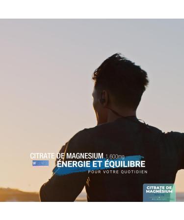 WELLNESS OPTI Magnesium Citrate 1600 mg High Absorption Supplement of 240 tablets for complete well-being daily energy intake and nutritional balance. - Buy Online on GoSupps.com