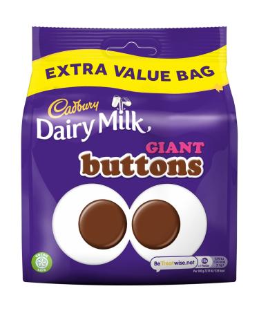 Cadbury Dairy Milk Giant Buttons Milk Chocolate Bag 330 g (Pack of 1) Chocolate 330 g (Pack of 1)