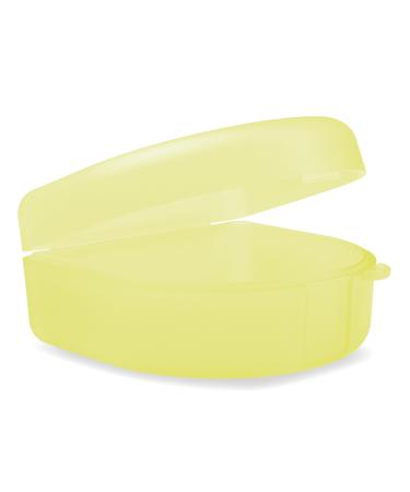 wellsamed KFO splint box standard yellow for storing braces dentures or dental splints