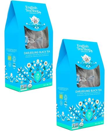  English Tea Shop English Tea Shop | Black tea Darjeeling India in an ecological box | Organic black tea Bengal tea Darjeeling Floral Aroma - 2 x 15 Pyramid Infusers - Buy Online on GoSupps.com
