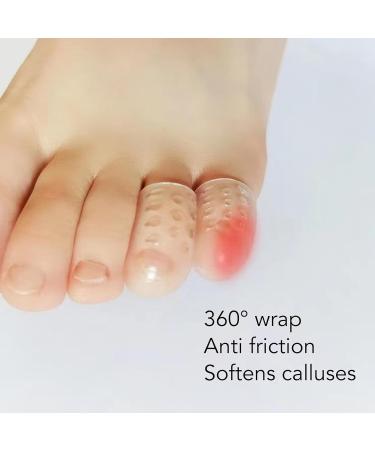 Saluaqui 30-Piece Pinky Toe Protector | Anti-Friction Breathable Transparent Toe Sleeves for Ingrown Toenails Corns & Calluses - Buy Online on GoSupps.com