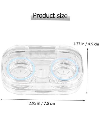 Ultechnovo 8-Piece Transparent Contact Lens Case - Durable Storage for Colored Lenses | International Shipping Available - Buy Online on GoSupps.com