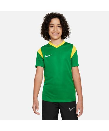 Buy Nike Park Derby III Short Sleeve Football Jersey - Pine Green/Tour Yellow - Unisex Kids (L) | International Shipping Available - Buy Online on GoSupps.com