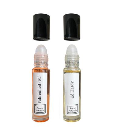 Man Perfume Sampler Set - Roll Cologne Men Replicant Perfume Alt Fragrance Travel Size Cologne Roll-on Scented Body Oil 2 pc Set (Manly Duo)