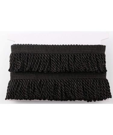 HEARTWISH Curtain Fringe Trim 2.5 Wide 5 Yards - Black Bullion Fringes for DIY Decoration - Buy Online on GoSupps.com