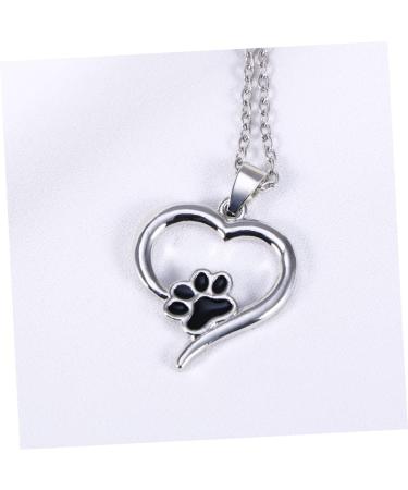 Toddmomy Sterling Silver Dog Necklace with Paw Print - Pet Trailer Charm Jewelry - Buy Online on GoSupps.com