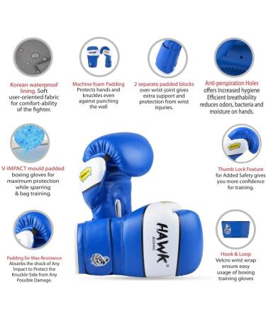Kids Boxing Gloves - Blue 6 oz for Children Youth MMA Training and Sparring - Buy Online on GoSupps.com