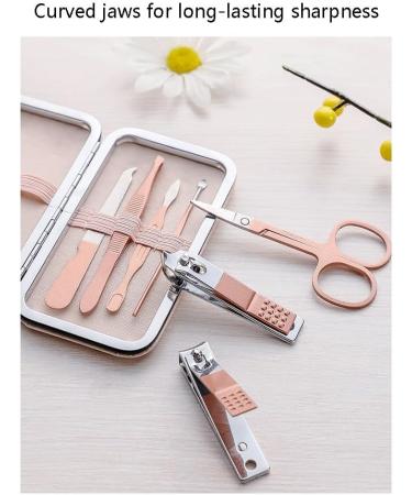 Nail Scissors Manicure Set Professional Nail Clipper Kit Stainless Steel Manicure Kit Nail Care Tools for Home Workplace Gift Giving Toenail Clippers (Color : Pink A) - Buy Online on GoSupps.com