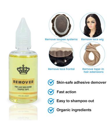 1.3OZ Waterproof Lace Wig Glue Combo Pack with Hair Wax Stick - Wig Glue Remover, Elastic Band, Dual Brush, False Eyelashes - 6 Pack - Buy Online on GoSupps.com