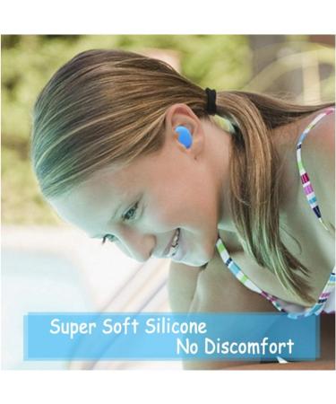 Silicone Earplugs - 3 Pairs Reusable Waterproof Gel Earplugs for Snoring & Noise Protection - Buy Online on GoSupps.com