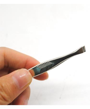 Professional LED Eyebrow Tweezers - Stainless Steel Sloping Top for Precision Eyelash Removal | Best Makeup Tool - Buy Online on GoSupps.com