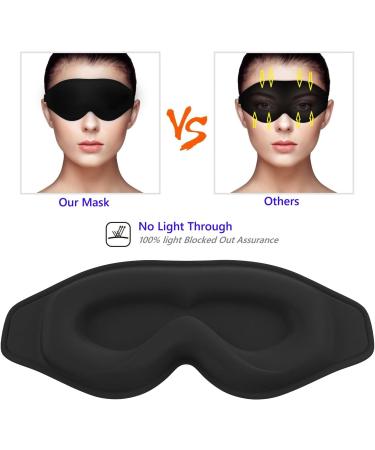 3D Sleep Mask for Men & Women - 100% Blackout Eye Covers for Travel Yoga & Naps | Ultimate Comfort & Lash Protection - Buy Online on GoSupps.com