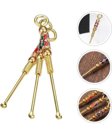 Cabilock Cleaning Tools Cleaning Tools 3pcs Copper Brass Ear Portable Earwax Tools Wax Remover Hanging Pendant Ring Charm Tiny Micro Scoops for Home Travel Ear Cleaning Tool Household Cleaning Tools - Buy Online on GoSupps.com