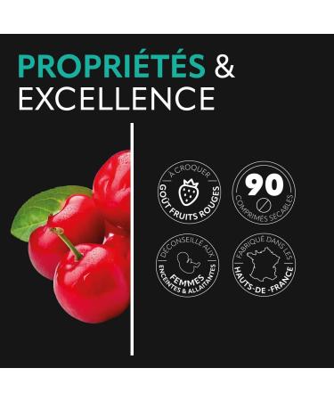 HERBESAN -ACEROLA 1000 + GOJI-Haute concentration en Vitamine C-R duction de la fatigue- Ac rola naturelle - 90 comprim s croquer 271 g (Lot de 1) - Buy Online on GoSupps.com