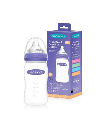 Lansinoh mOmma Breastmilk Feeding Bottle 8oz with NaturalWave Nipple - BPA Free - Buy Online on GoSupps.com