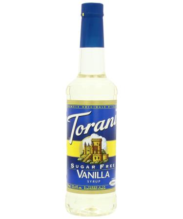 Torani Sugar-Free Syrup Vanilla 25.4-Ounce PET Bottles (Pack of 3)