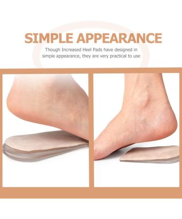 minkissy 1 Set Half Size Heel Pad Sports Heel Pads Creative Heel Pads Footed Pads Shoes Height Increase Cushions Heightened Pad Shoes Height Increase Pads Heel Lift Portable Heel Pads - Buy Online on GoSupps.com