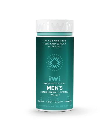 Iwi Life Men's Multivitamin with Vitamin A B1 B2 B6 B12 D3 E Biotin DHA EPA Fenugreek Seed Niacin Selenium Omega Fatty Acids Zinc - 120 Non-GMO Gluten-Free Softgels (30 Day Supply) 30.0 Servings (Pack of 1)