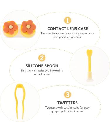 HEALLILY 6pcs Plastic Contact Lens Storage Case - Travel-Friendly Soaking Container for International Use - Buy Online on GoSupps.com