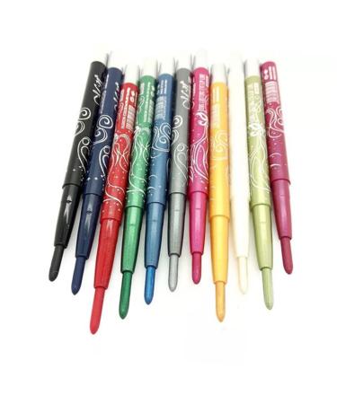 Beaupretty Beaupretty Set of 12 Eyeshadow Luster Eye Shadow Pen Easy to Control Cosmetics for Women