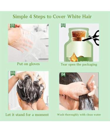 Natural Plant Hair Dye | 10ml Bubble Shampoo - Chestnut Brown | Gray Hair Coverage | Eco-Friendly & Gentle Formula | Shop Now - Buy Online on GoSupps.com