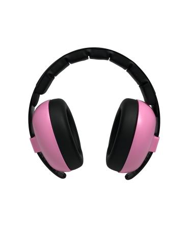 Banz Bubzee Baby Ear Defenders 0-36 Months Petal Pink - Loud Noise Cancelling Baby Headphones & Toddler Ear Muffs Size Adjustable