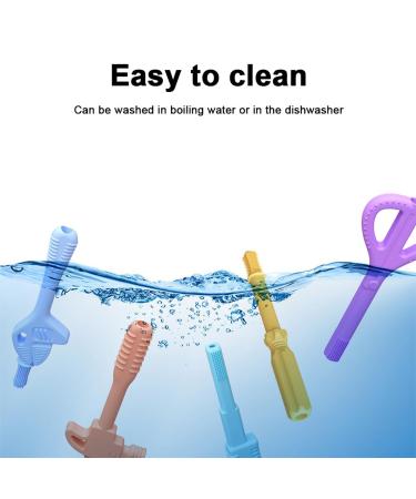 JUCHRZEY 5pcs Baby Chew Toys | Safe Silicone Teething Toys for Babies | Perfect for Soothing Gums - Buy Online on GoSupps.com