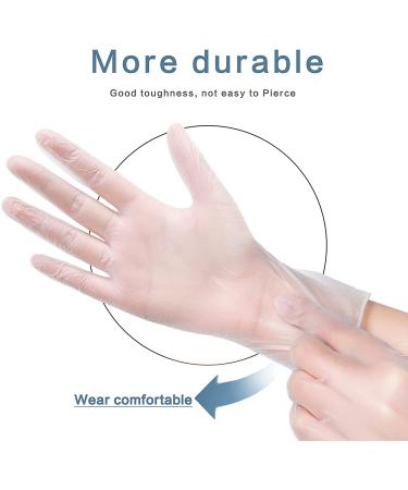 PEIPU Vinyl Disposable Gloves - 50 Large Latex-Free Powder-Free Cleaning Service Gloves - Buy Online on GoSupps.com