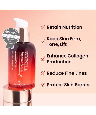 Buy The Skin House Wrinkle Supreme Serum - Fermented Red Ginseng Anti-Aging Face Serum | K-Beauty 20ml - International Shipping Available - Buy Online on GoSupps.com