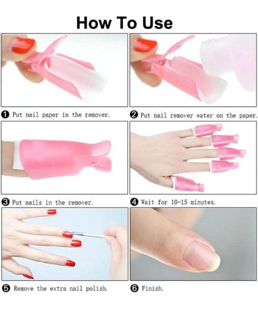 JZK 10x Finger Nail Clips + 10x Toe Nail Clips + 200x Nail Cotton Pads + 1x Nail polish Remover Tool set kit For Acrylic UV Gel Nail Remover - Buy Online on GoSupps.com