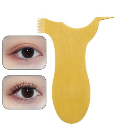 Y Shape Eyelash Brush Comb | Stainless Steel Lash Perming Brush Tool | Reusable Grafting Eyelash Lift Portable Makeup Beauty Tool Supplies for Girls Women Gold T