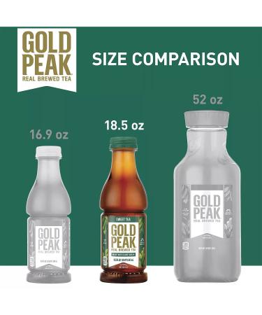 Gold Peak Naturally Sweet Tea by Gourmet Kitchn - 18.5oz/18pk, Real Brewed Tea with Cane Sugar, 18.5 Fl Oz (Pack of 18) - Buy Online on GoSupps.com