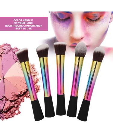 Tyenaza 5Pcs Portable Makeup Brush Set | Face Blush Powder Brushes for Women | Beauty Tools for Flawless Makeup - Buy Online on GoSupps.com