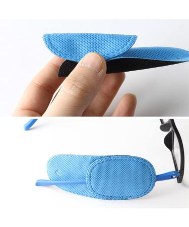 12PC Reusable Eye Flap Glasses for Amblyopia & Strabismus | Left & Right Eye Cover for Kids & Adults - Blue Medium - Buy Online on GoSupps.com