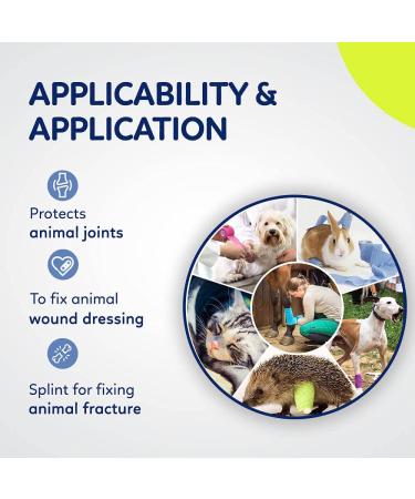 WePet 2 Vet Wrap 12 Rolls- Cohesive Bandage for Pets- Self-Adherent Gauze Tape- First Aid for Dogs, Horses, Birds- 2 Inch, Pack of 12 Rolls, 6 Solid Colors - Buy Online on GoSupps.com