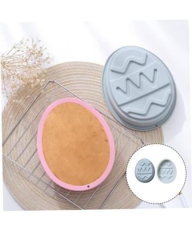 Zerodeko 2pcs Cake Silicone Mold Egg Shaped Mold Tuile Molds Silicone DIY Baking Moulds Easter Bunny Egg Silicone Easter Eggshell Semi Sphere Silicone 3D Silicone Mold Food Silica Gel Fudge 19.9x16.4cm Blue - Buy Online on GoSupps.com