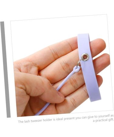 HONMEET Tweezers Silicone Bracelet Useful Eyelash Tool Professional Tweezers Lash Applicator Wristband Tweezers Holders Bracelet Lash Tools Lash Tweezers Tweezer Holder Purple - Buy Online on GoSupps.com