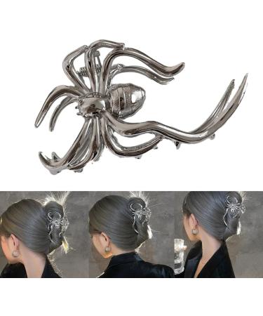 xbiez Punk Spiders Hair Clips Hair Jaw Clips Silver Spiderling Halloween Gothic Hair Styling Araneid Catch Barrettes Gold - Buy Online on GoSupps.com