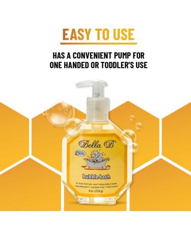 Organic BELLA B Bubble Bath for Baby & Kids - 8 oz Tear-Free Natural Formula - Buy Online on GoSupps.com
