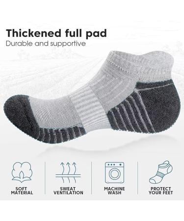 Ruixue Breathable Sports Socks for Men & Women - 6 Pairs Cotton Running Socks Anti-Slip Short Socks (Size 35-50) - Buy Online on GoSupps.com