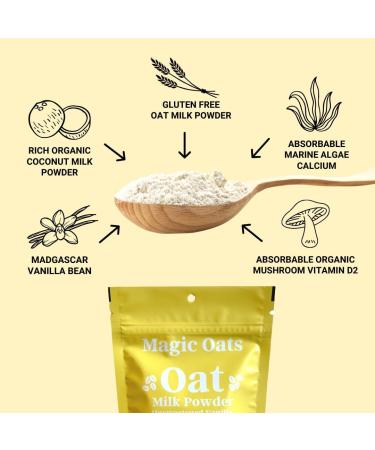 Magic Oats Vanilla Unsweetened Oat Milk Powder. Non Dairy Creamer. Vegan Coffee Creamer. Gluten Free. Dairy Free. No Added Sugar. Lactose Free & Nut Free Almond & Soy Milk Alternative. 112g (3 Pack) Vanilla 112 g (Pack of 3) - Buy Online on GoSupps.com